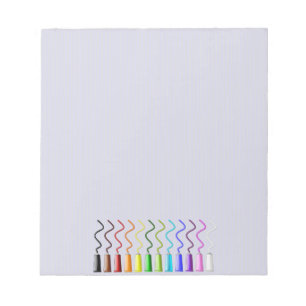 rainbow paint notepad