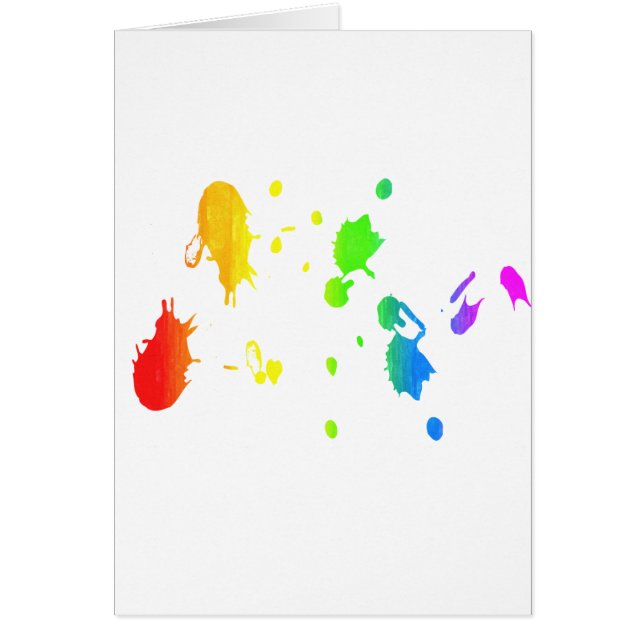 Rainbow paint-splatter (Front)