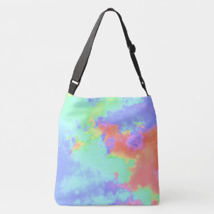 Rainbow  Paint Splatter  Crossbody Bag