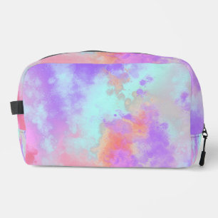 Rainbow Paint Splatter effect Dopp Kit