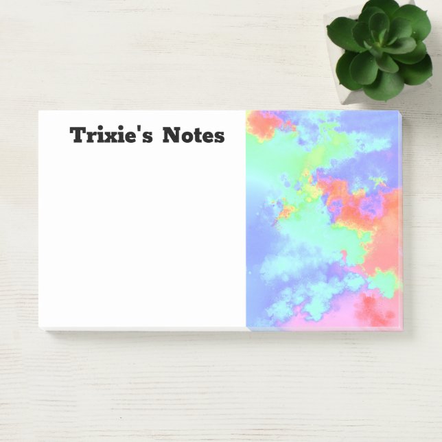 Rainbow Paint Splatter effect  Post-it Notes (Office)