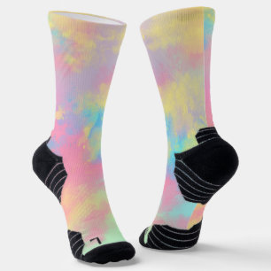 Rainbow Paint Splatter  Socks