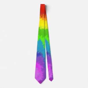 Rainbow Paint Tie