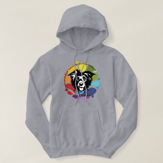 Rainbow palette Basic Hooded Sweatshirt (Design Front)