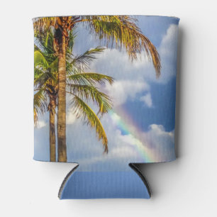 Rainbow Palm Can Cooler