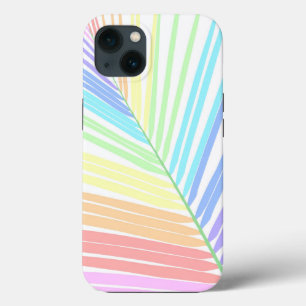 Rainbow Palm Leaf #2 #wall #art iPhone 13 Case