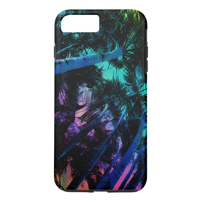 Rainbow Palm Trees Case-Mate iPhone Case (Back)