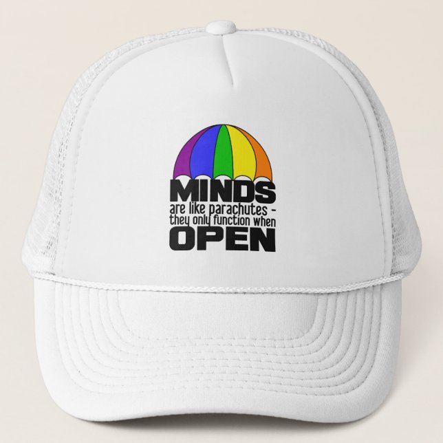 Rainbow Parachute hat - choose colour (Front)