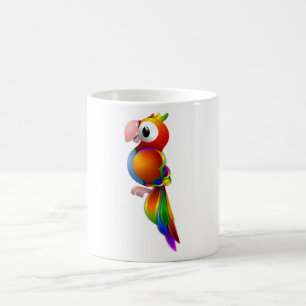 RAINBOW PARROT COFFEE MUG