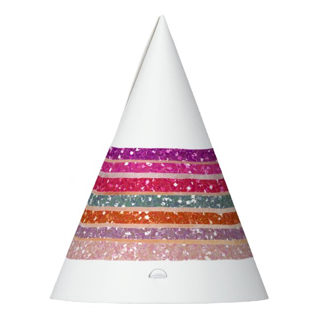 Rainbow Party hat to finish  (Left)