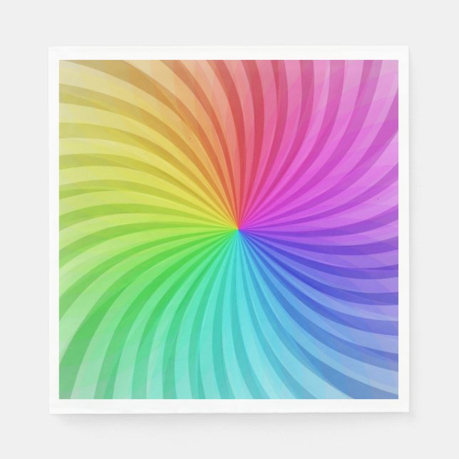 Rainbow party paper napkins. napkin (Front)