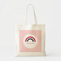Rainbow Party Personalised Name Age Pink Blue