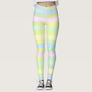 Rainbow pastel colors leggings