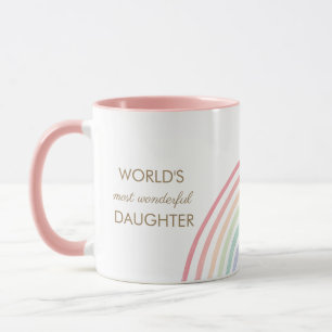Rainbow Pastel Daughter Mug