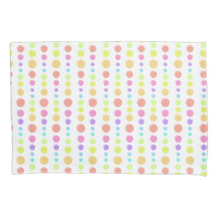 Rainbow Pastel Dots Pattern Pillowcase