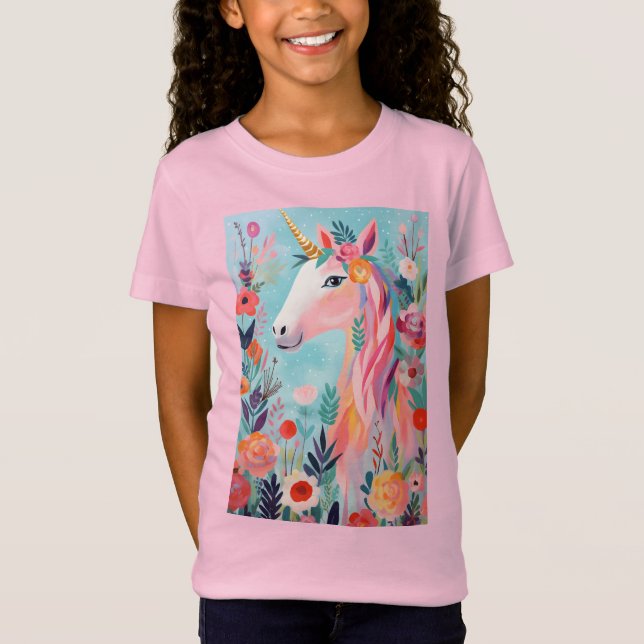 Rainbow Pastel Dream Unicorn T-Shirt (Front)