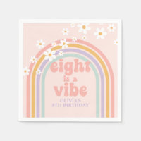 Rainbow Pastel Eight is a Vibe 8th birthday