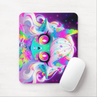 Rainbow Pastel Fantasy Skull Demon Anime Girl