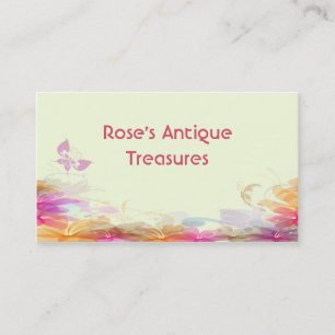 Rainbow Pastel Florals Business Card
