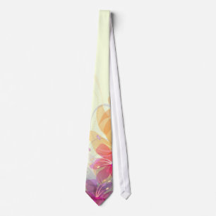 Rainbow Pastel Florals Tie