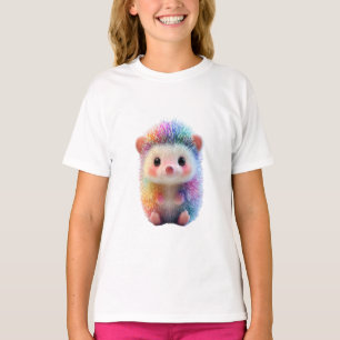 Rainbow Pastel Hedgehog Kids T-Shirt