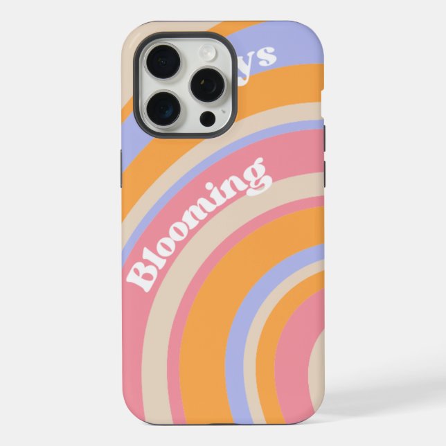 Rainbow Pastel iPhone 15 Pro Max Case (Back)