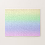 Rainbow Pastel Jigsaw Puzzle<br><div class="desc">Pastel abstract colours of the rainbow in horizontal rows.</div>