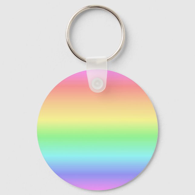 Rainbow Pastel Key Ring (Front)