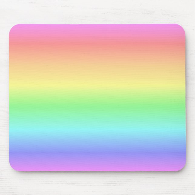Rainbow Pastel Mouse Pad (Front)