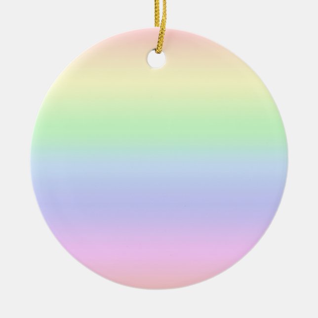 Rainbow Pastel Ornament (Front)
