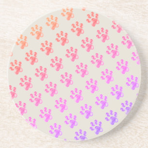 Rainbow Pastel Paws Coaster