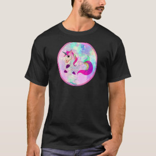 Rainbow Pastel Unicorn Birthday Women Girls Graphi T-Shirt