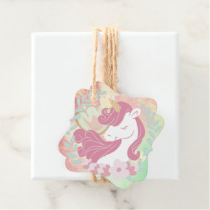 Rainbow Pastel, Unicorn Magic Dream Thank You Favour Tags