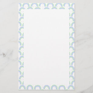 Rainbow Pastel White Stationery