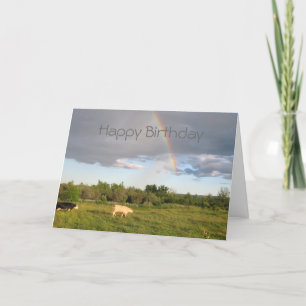 Rainbow Pastures, Happy Birthday Card