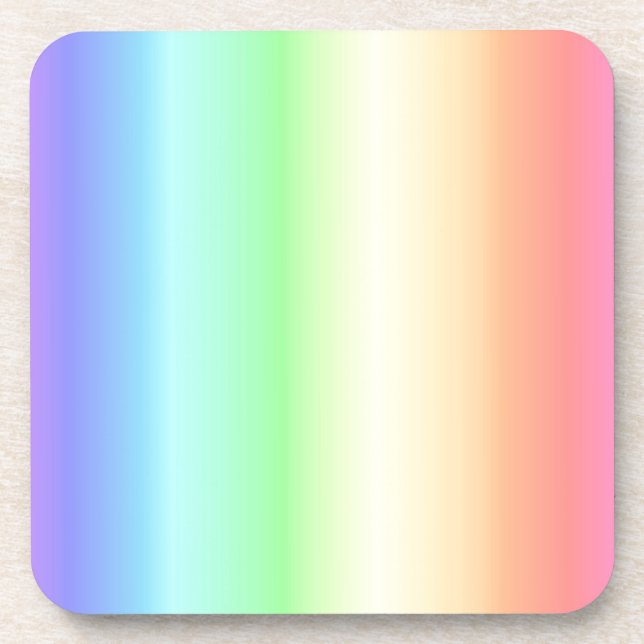 Rainbow Pattern 1 Coaster (Front)