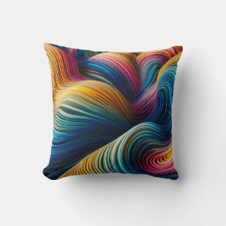 rainbow pattern cushion
