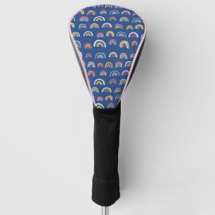 Rainbow pattern golf head cover
