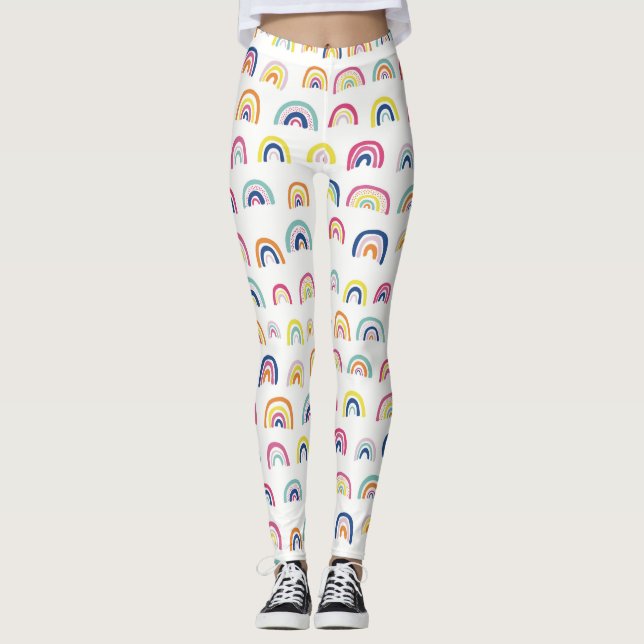 Rainbow pattern leggings (Front)