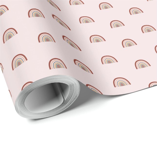 Rainbow Pattern Multicolor Elegant Gift Wrap (Roll Corner)