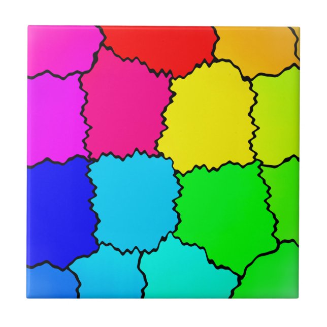 Rainbow Pattern Tile (Front)