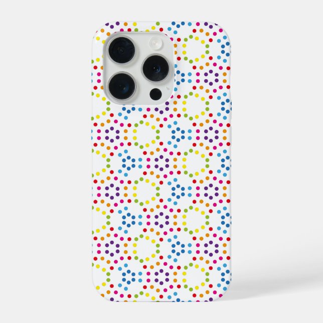 Rainbow Patternpolka iPhone Case (Back)