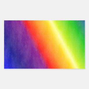 Rainbow Patterns Rectangular Sticker