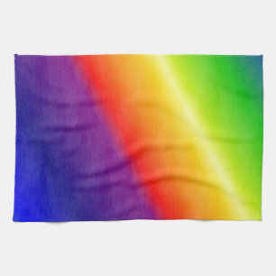 Rainbow Patterns Tea Towel