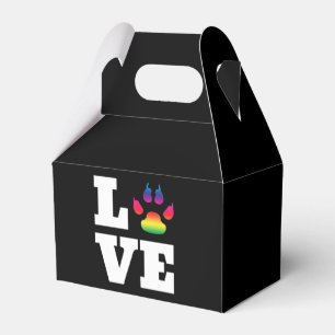 Rainbow paw favour box