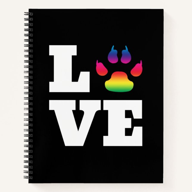 Rainbow paw notebook (Front)