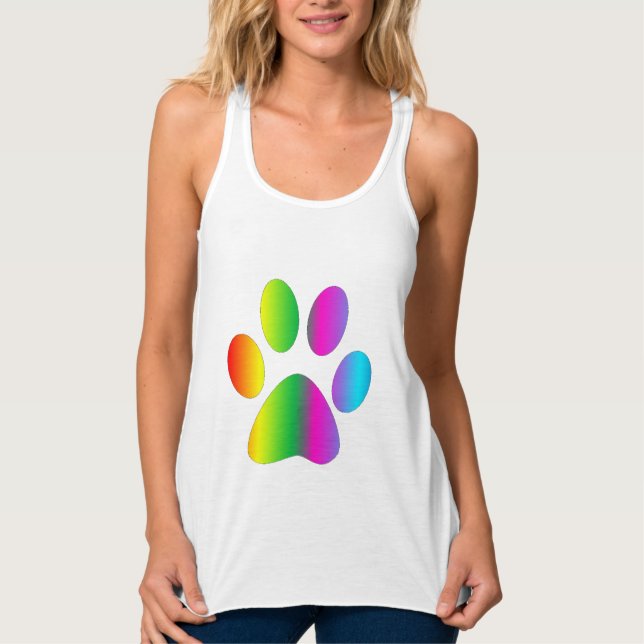 Rainbow Paw Singlet (Front)