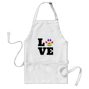 Rainbow paw standard apron