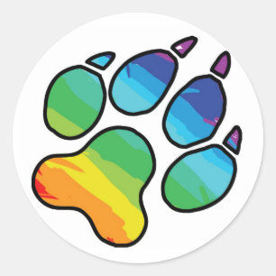Rainbow Paw Sticker