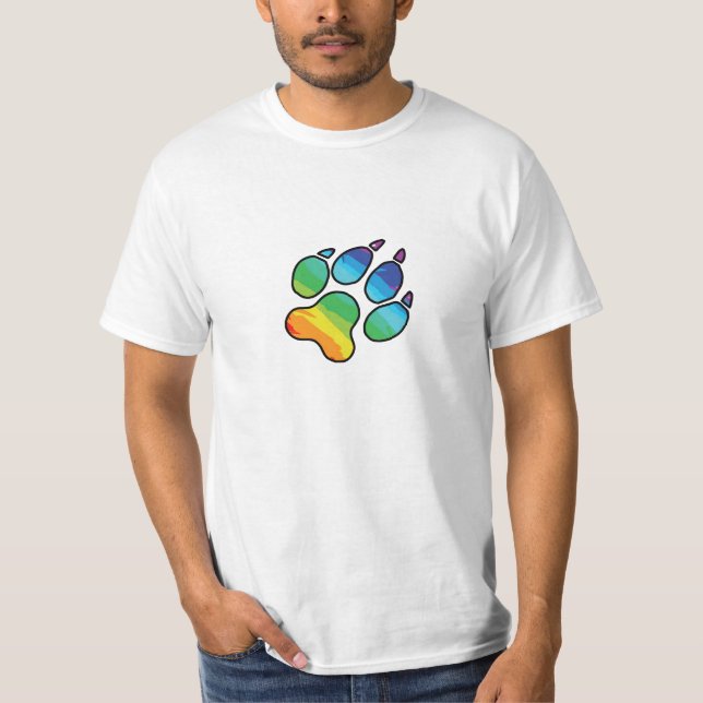 Rainbow Paw T Shirt (Front)
